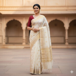 Chanderi Silk Cotton Saree