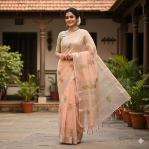 Semi Mul Mul Cotton Saree