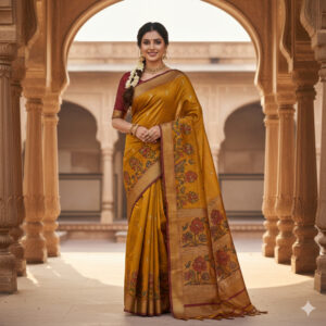 Kota Staple Silk / Bhagalpuri Saree